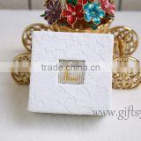 Custom Unique box for wedding rings for sale with beaded name plate of L