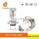 Led Round Fog Lamp For With E9 100% Waterproof h7 fog light car lamp bulbs