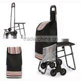 Six Wheels Foldable Shopping Trolley Bag thumbnail-6