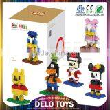 fast selling products wholesale plastic diamond bricks assemble toys Mickey Mouse blocks DE0262171