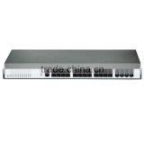 24*1000 Base-X SFP Ports Support 4*10G Uplink Managed Switch