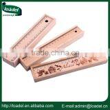 6pcs 7" Natural Ruler Wooden Pencil Case thumbnail-1