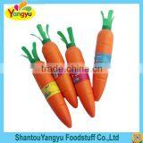 Carrot shape sweet powder candy fruity taste powder candy