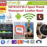 SIFWATCH-3 Bluetooth Leather Band Sport Watch, GSM Smart Watch, GPS Watch thumbnail-1