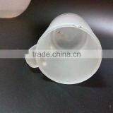 330 ml White Frosted Glass Coffee Cup With Handle thumbnail-3