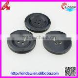 Black Big Size Plastic Button for Women Coat
