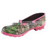 Ladies Lightweight Pink Camo Rubber Garden Shoes thumbnail-6