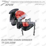 Electric chain saw sharpner for sharp saw chain