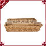 Wholesale Handwoven Rattan Storage Dough Proofing Poly Rattan Plastic Bread Basket thumbnail-6