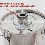 Large Capacity ! 25L Household Stainless Steel Water Seal Thermostatic Wine Fermenter Constant Temperature Fermentation Tank thumbnail-2