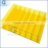 good heat blue clear high quality four wall polycarbonate sheeting with factory Price