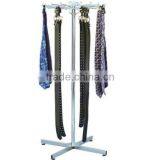 Multi-functional Metal Hook Rotating Floor-standing Tie Display Rack thumbnail-2