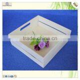 Wholesale Unfinished Craft Decorative Rural Style Wooden Tray thumbnail-2