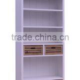 Modern Tall Open Shelf Bookcase, Simple Wooden Bookshelf thumbnail-3