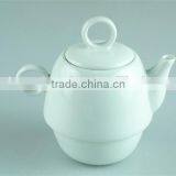 White Cheap Ceramic Teapot With Cup Set for Tea/coffee Use thumbnail-3