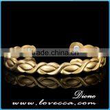 Wholesale Therapy Magnet Jewelry Engravable Copper Bracelets for Arthritis thumbnail-3