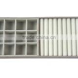 12 Compartment Faux Leather Jewelry Accessory Box With Ring Holder thumbnail-2