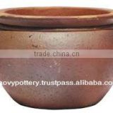 High Fired Stoneware Black-clay Planter