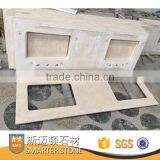 Crema Marfil Marble Vanity Top for Sale With Double Cutouts