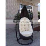 1 Person Rattan Bullet Hanging Chair For Sell thumbnail-1