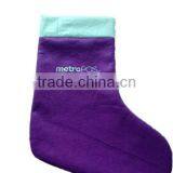 Manufacturer China New Products Polyester Sacks Wool Felt Christmas Stocking Wholesale With Embroidered Metro for Promotion