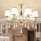 M960 Momoda Luxury Crystal Contemporary Living Room Bedroom Golden Lighting Chandelier Pendant Lamp thumbnail-1