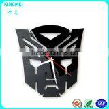 Christmas Unique Custom Made Home Decoration Black Face Acrylic Wall Clock thumbnail-1