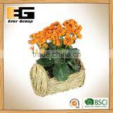 Nature Rattan Bucket Shaped Flower Pot thumbnail-6