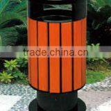 (HD-18202)Outside Mobile Wooden Trash Can thumbnail-6