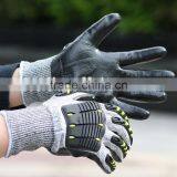 NMSAFETY Nitrile Coated Mechanical Hand Gloves for Bikes thumbnail-1