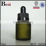 15ml China Cosmetic Essence Perfume Glass Bottle Factories Big Rubber Black Plastic Dropper Bottle Glass Wholesale thumbnail-2