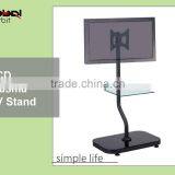 Living Room Furniture Design Monitor Bracket Swivel TV Cart With Wheels thumbnail-5