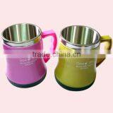 480ml Hot Sale Double Wall Stainless Steel Mug Holder thumbnail-2