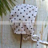 Polka Dots Cotton Baby Hat Hot Selling Bonnet Readymade Garments Wholesale thumbnail-1