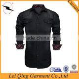 Casual Long Sleeve Slim Fit Button Denim Shirts With Pockets thumbnail-6