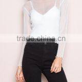 Runwaylover 111 2017 Ladies Sexy Long Sleeve Transparent Blouse thumbnail-5