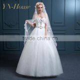 2016 New Design 2 Layers Bead Edged Wedding Accessories Bridal Veil Wholesale thumbnail-2