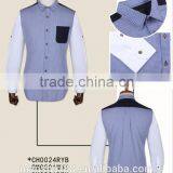 New Checked Cotton Men Shirt With Contrast Pocket and Sleeves thumbnail-2