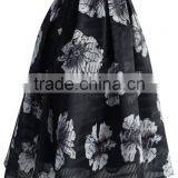 2016 Guangzhou Shandao Hot Selling Summer New Arrivals Casual Knee Length Ruffle A Line Printed Models Girls Skirts thumbnail-4