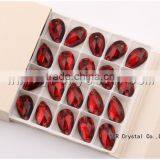 Red Teardrop Sew on Crystal Stones,sew on Crystal Strass,sew on Rhinestones thumbnail-2