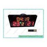 Red Green Yellow Portable Electronic Scoreboard , Sports Scoreboard 60 X 30cm