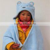 Little Bear Polar Fleece Snuggie Blanket, Fleece Poncho With Hood