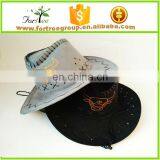 High Quality Wide Brim Leather Cowboy Hats Blanks for Men thumbnail-3