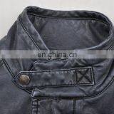 2015 Lastest Fashion Mens Handsome Fur Lined pu Leather Fur Coat thumbnail-4