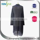 Long Shade Net Cloth Coat With Lace Trimmings thumbnail-2
