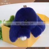 High Quality Custom Rabbit Fur Keychain For Car Decoration thumbnail-2