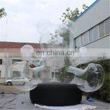 New Design Cartoon Christmas Transparent/clear Bear Inflatable Can Add Ledlight&decoration thumbnail-3