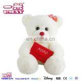 New valentine day plush bear toy with wallet soft plush toy for children 2016 Umay-C001