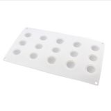 Free Sample Food Grade Heat resistant Nontoxic Silicone Cake Mold Baking Mousse Pudding Mold Tool 15holes