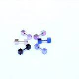New Simple Square Thin Rod Ear Nail, Eyebrow Nail, Lip Nail, Human Body Foreign Trade Accessories Manufacturer Wholesale